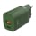 Ładowarka do smartfonów Hune Ładowarka sieciowa GaN 20W USB-C + USB-A Forest Green